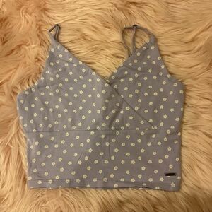 Hollister Floral Light Purple Women's Top